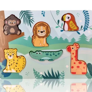Taktilā puzle Safari dzīvnieki