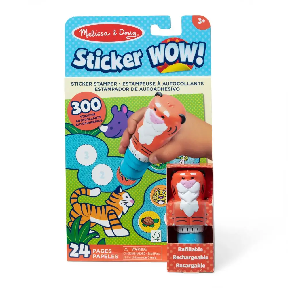 STICKER WOW! ACTIVITY PAD & STICKER STAMPER - TIGER